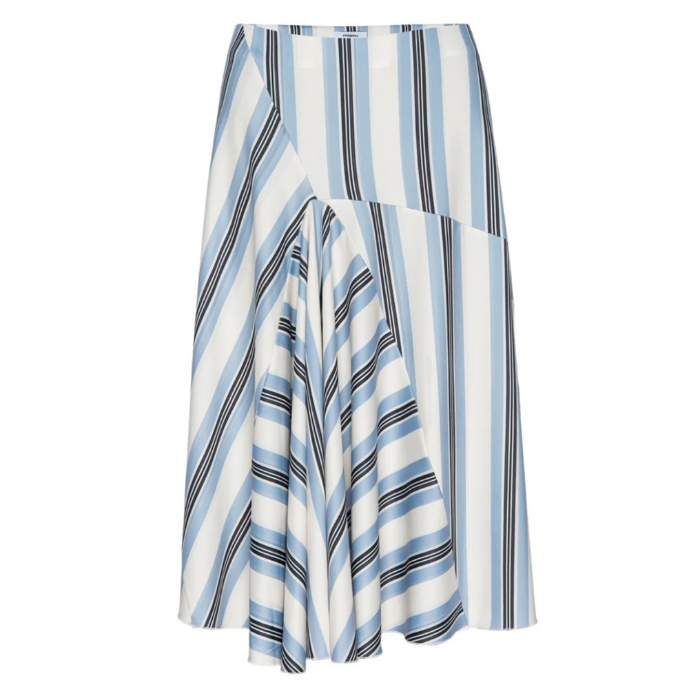 Miaou Blue and Black Striped Skirt